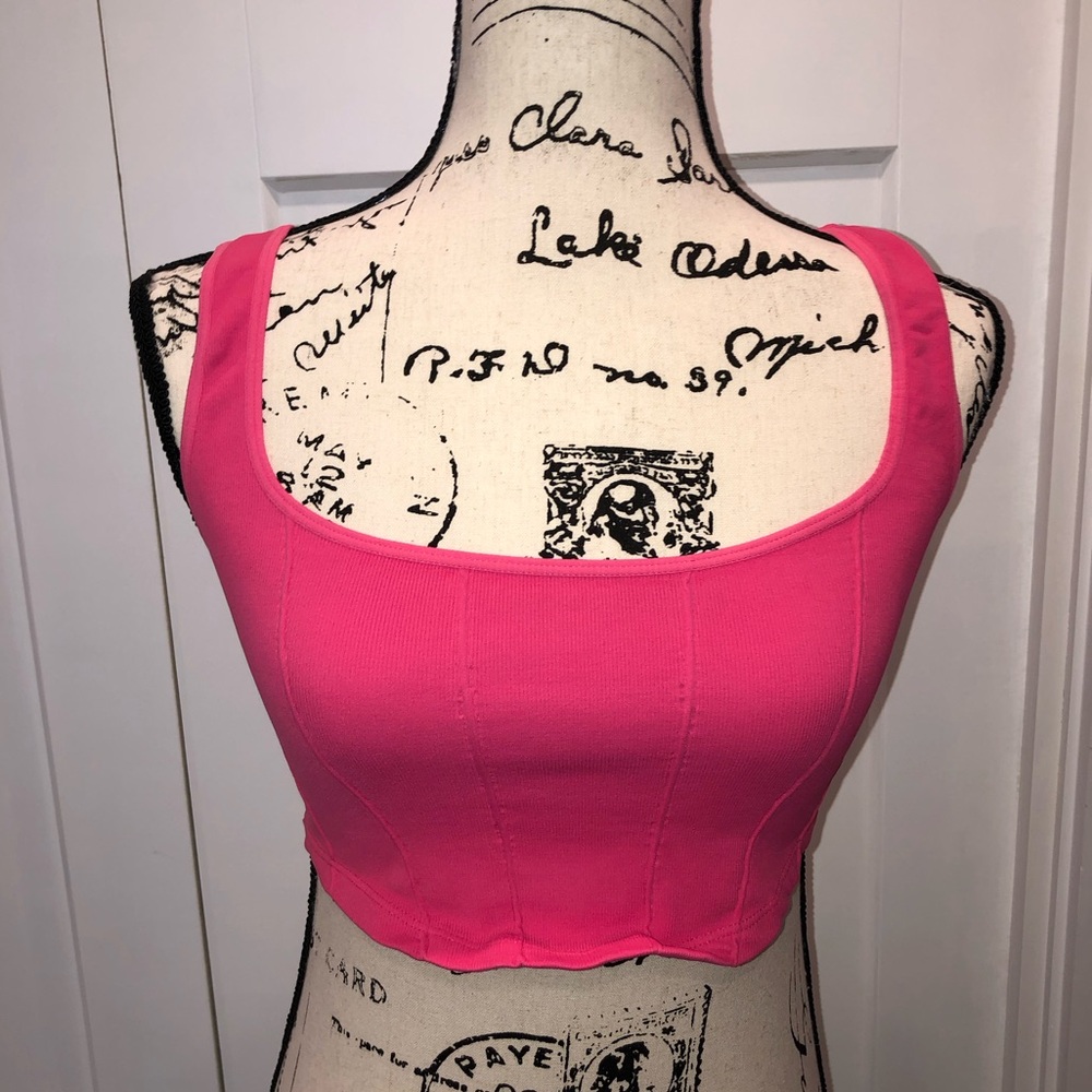 FREE PEOPLE Strong Core Corset Top M/L